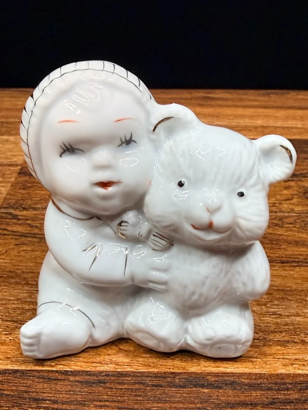 Baby & Bear Figurine